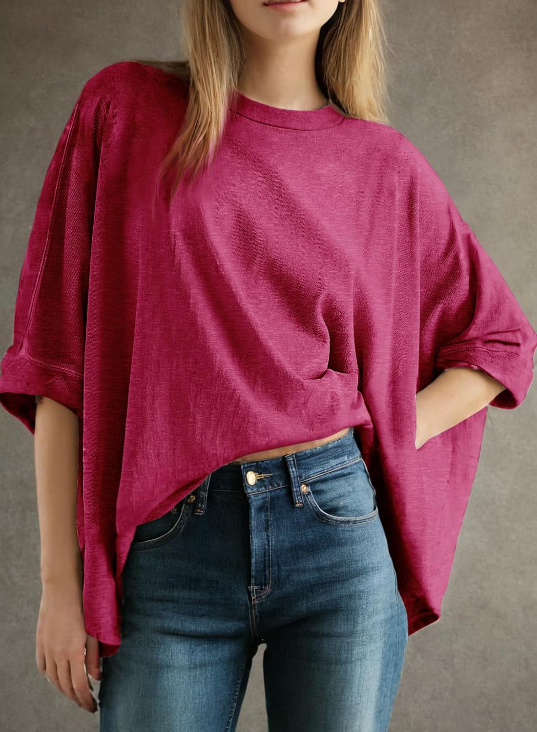 ⏰Hot Sale-Women's Summer Causal Short Sleeve Loose Basic Tees