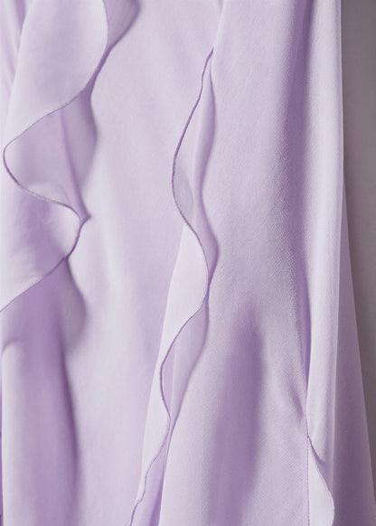 Ruffled detail dress