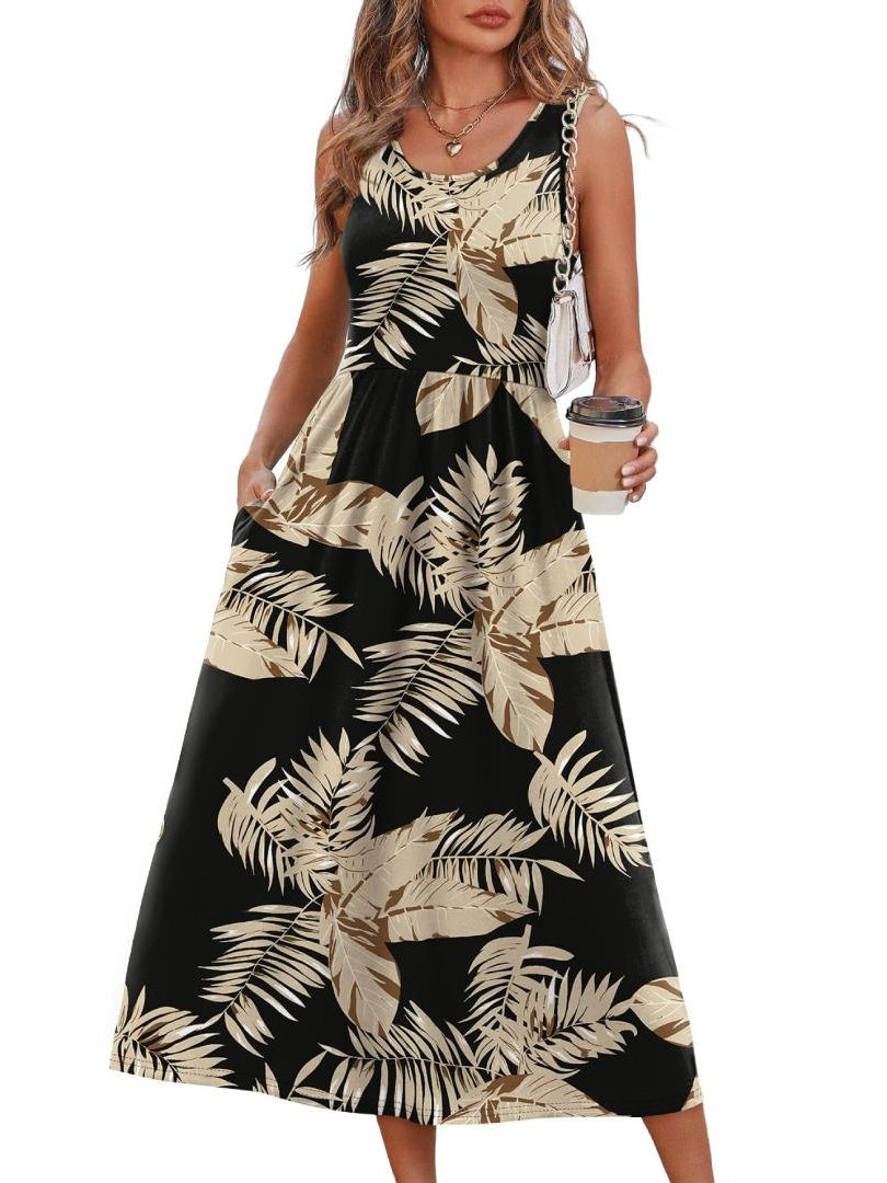 Limited time sale🔥Women's Sleeveless Maxi Dress with Pockets