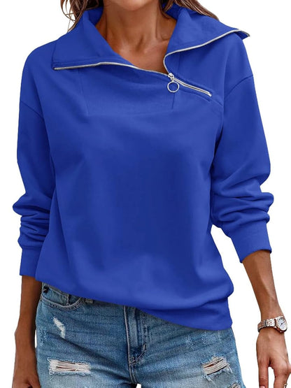 Women's Turtleneck Zipper Sweatshirt