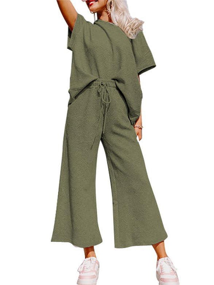 Womens Textured Luxury Lounge Set