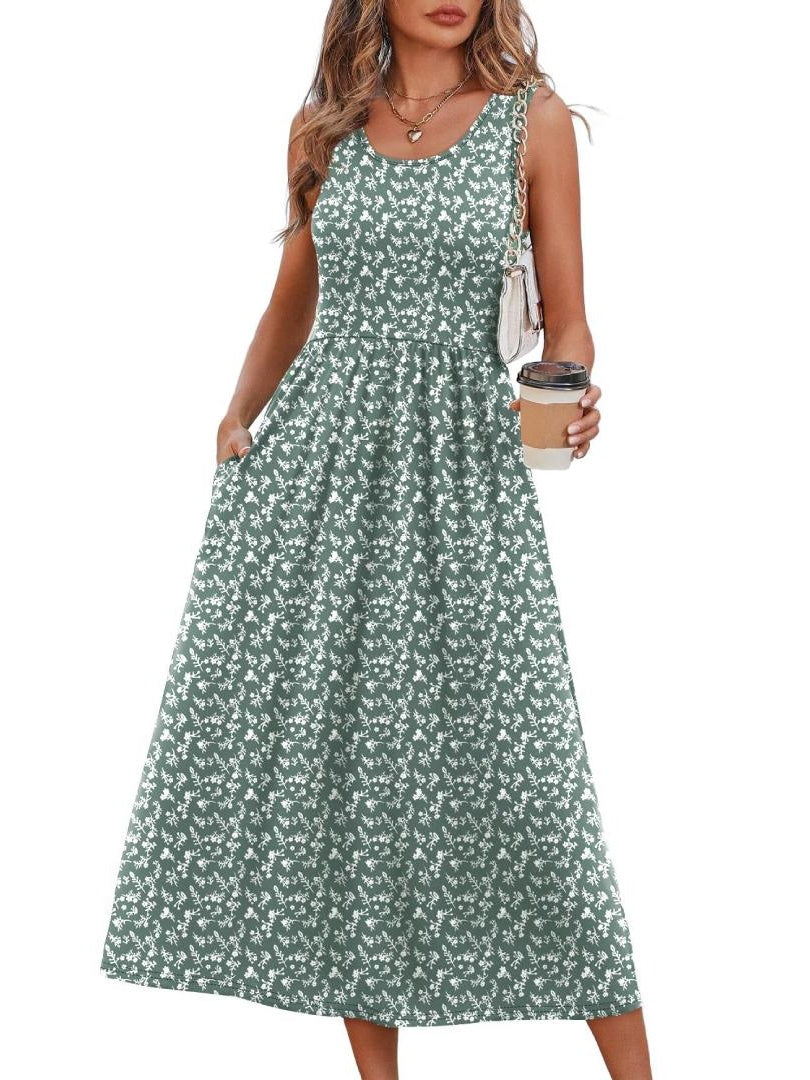 Limited time sale🔥Women's Sleeveless Maxi Dress with Pockets