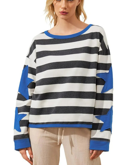 Star Graphic Oversized Sweatshirts for Women (Buy 2 Free Shipping)