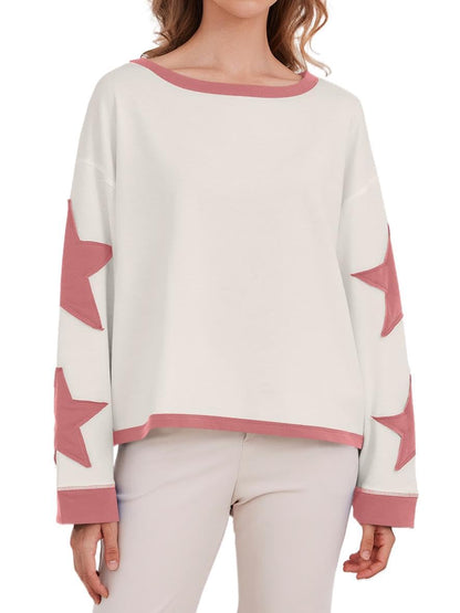 Star Graphic Oversized Sweatshirts for Women (Buy 2 Free Shipping)
