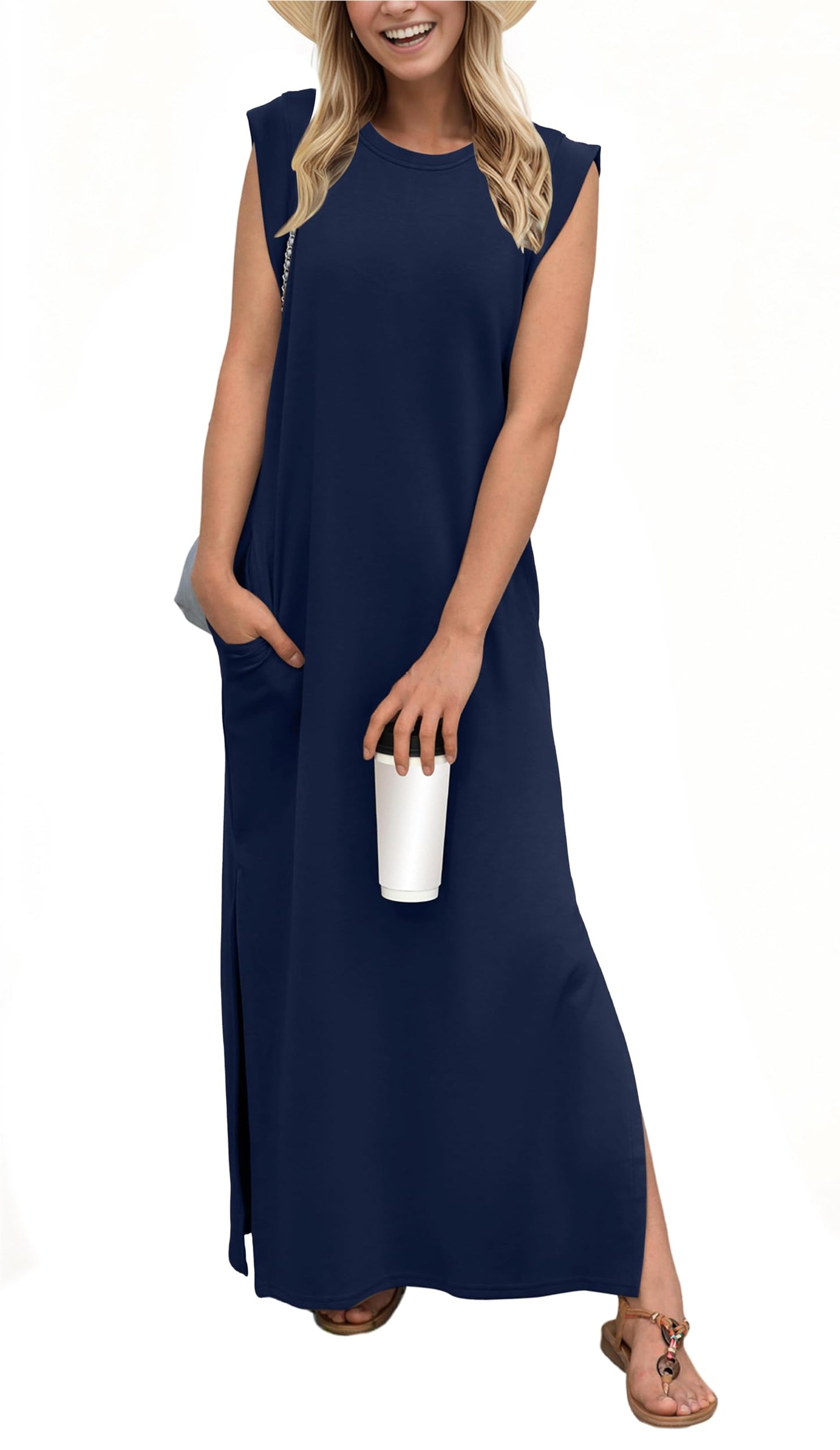 💃Women's Casual Loose Split Wrinkle-Free Maxi Dress (Buy 2 Free Shipping)