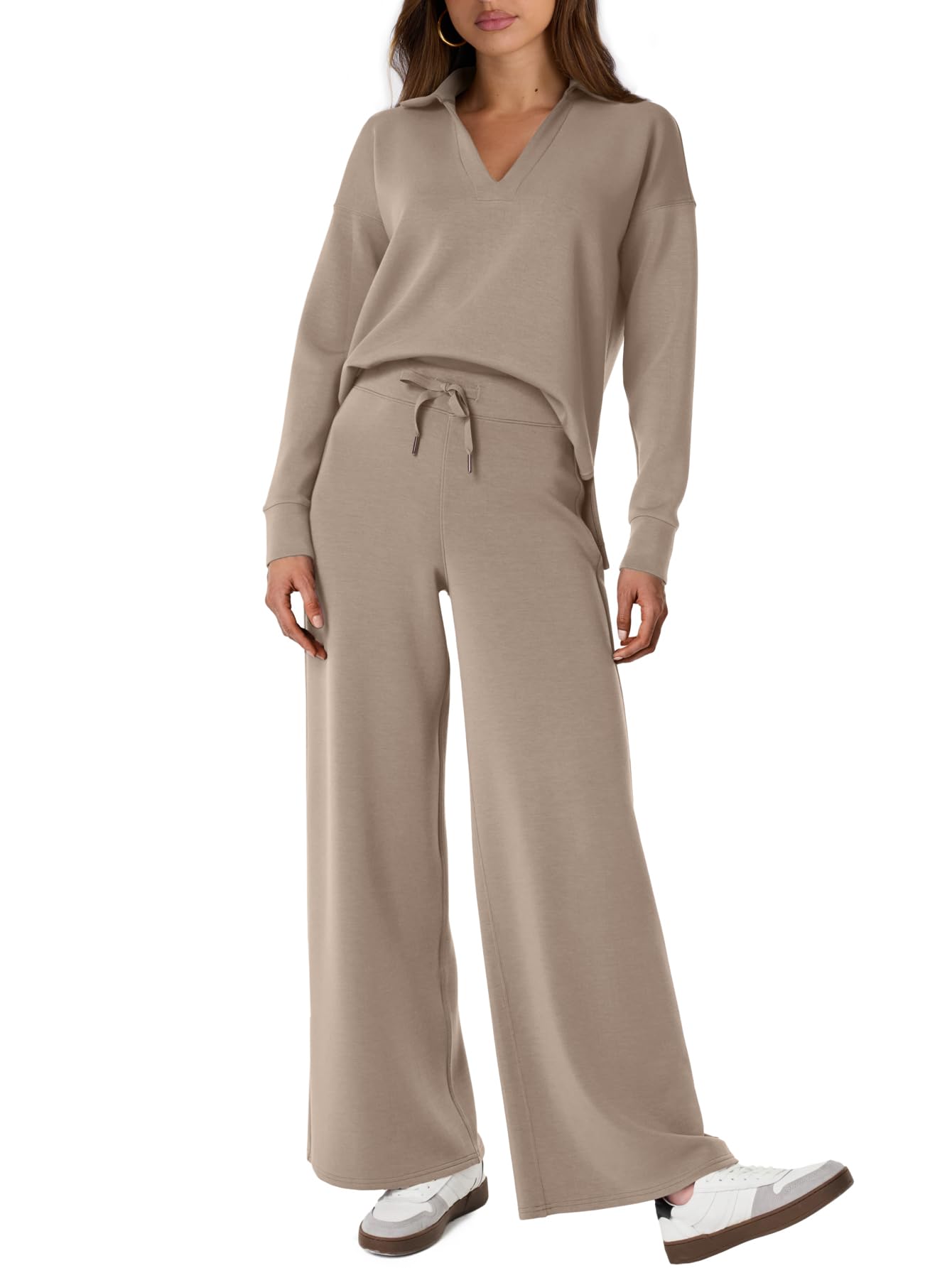 Women's 2 Piece Sets Outfits Casual Long Sleeve Sweatsuits  Sets (Same as in the video)
