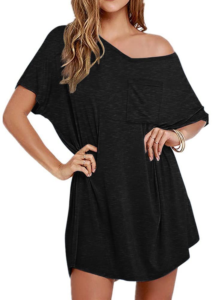 ✨Womens Boyfriend Style T-shirt Lounge Dress