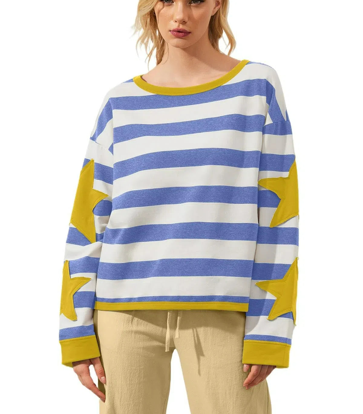 Star Graphic Oversized Sweatshirts for Women (Buy 2 Free Shipping)