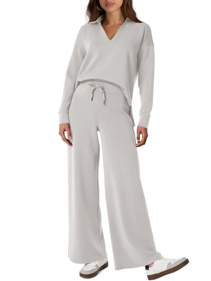 Women's 2 Piece Sets Outfits Casual Long Sleeve Sweatsuits  Sets (Same as in the video)