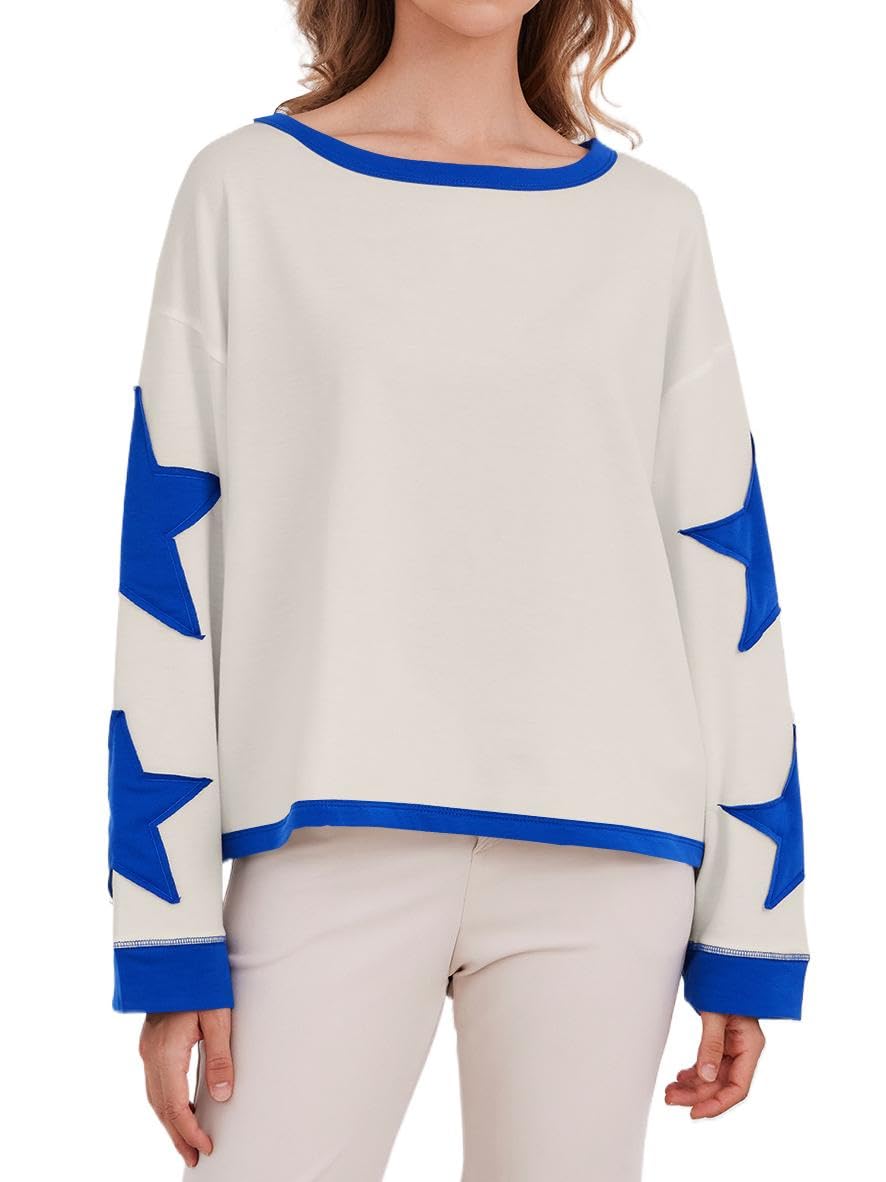 Star Graphic Oversized Sweatshirts for Women (Buy 2 Free Shipping)