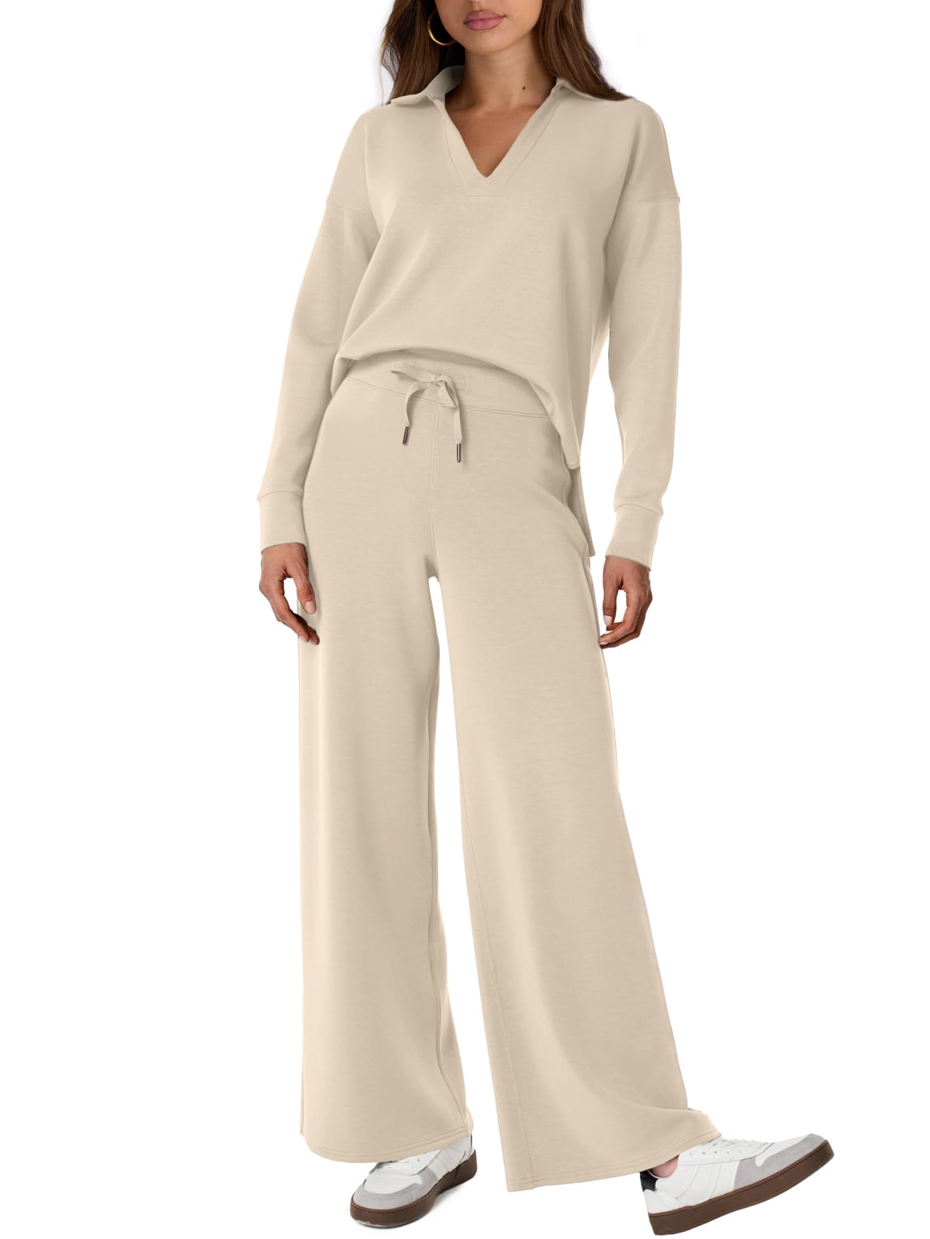 Women's 2 Piece Sets Outfits Casual Long Sleeve Sweatsuits  Sets (Same as in the video)