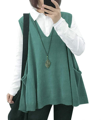 Hot Sale Women's Loose Swing Cute Oversized Knit Sweater Vest(buy 2 10% OFF)