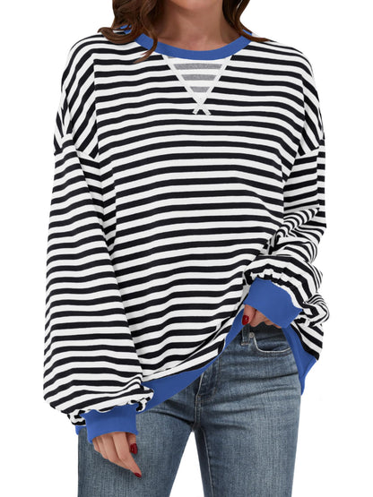 ✨Women's Striped Oversized Sweatshirt