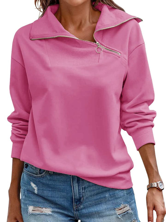 Women's Turtleneck Zipper Sweatshirt