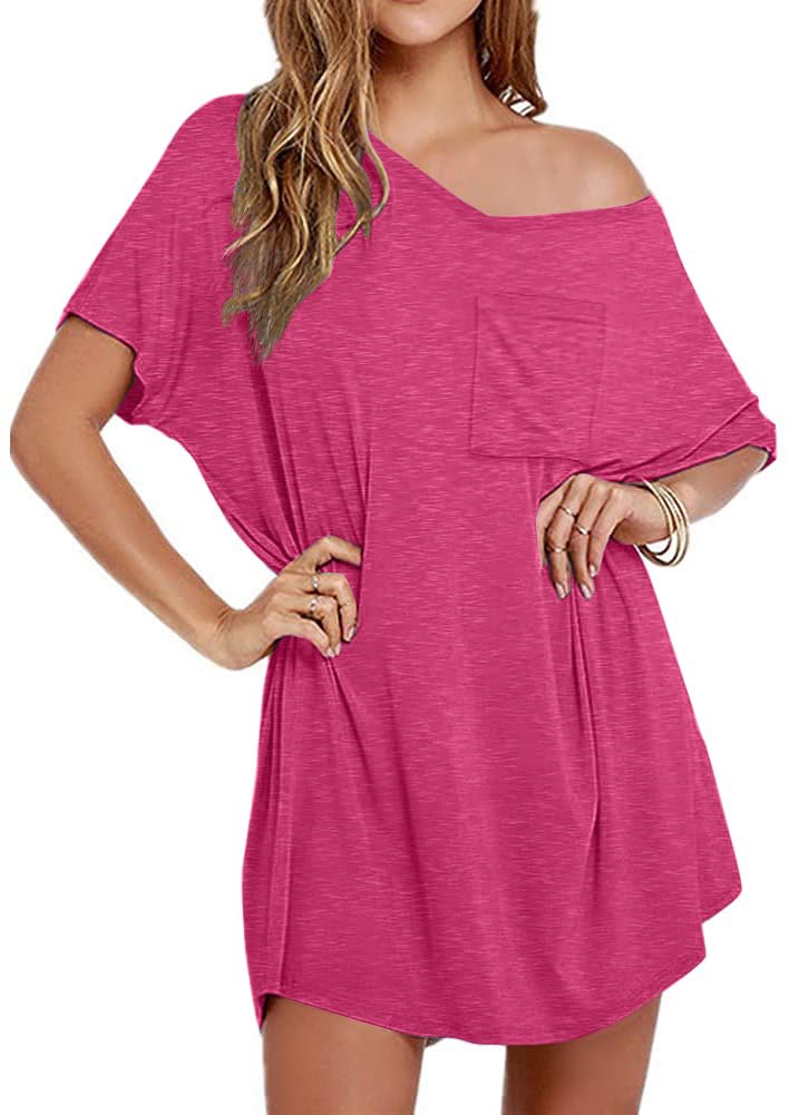✨Womens Boyfriend Style T-shirt Lounge Dress