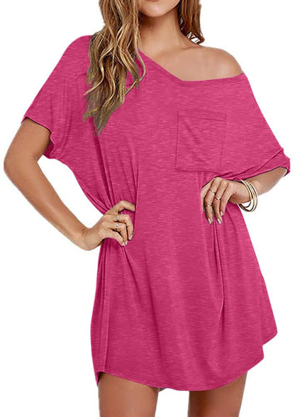 ✨Womens Boyfriend Style T-shirt Lounge Dress
