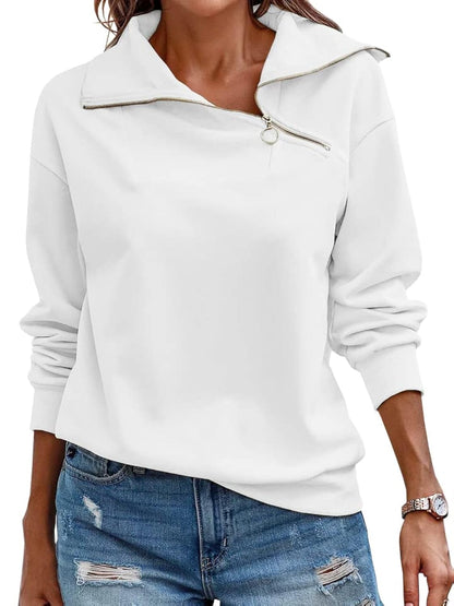 Women's Turtleneck Zipper Sweatshirt