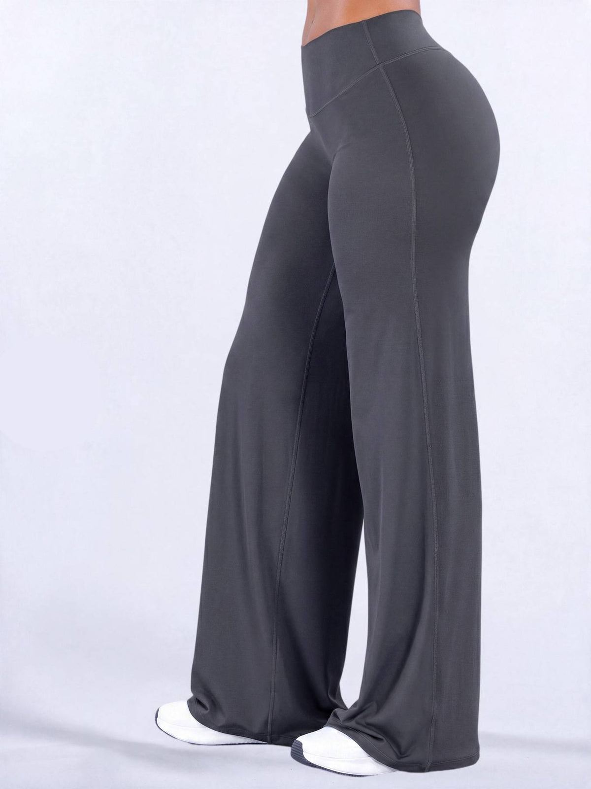 Women’s Light Simple Leopard-Print Wide-Leg Pants