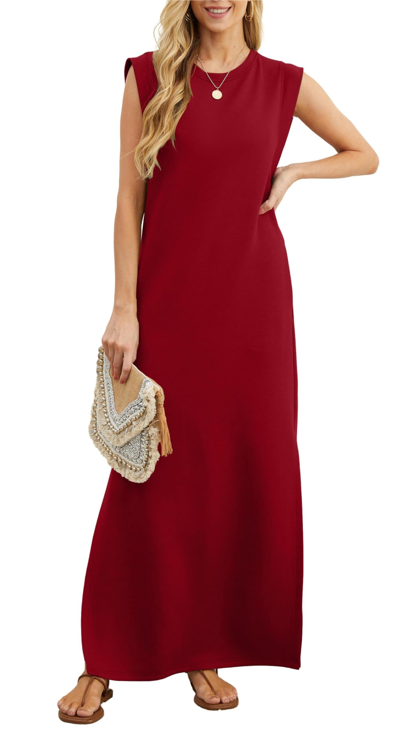 💃Women's Casual Loose Split Wrinkle-Free Maxi Dress (Buy 2 Free Shipping)