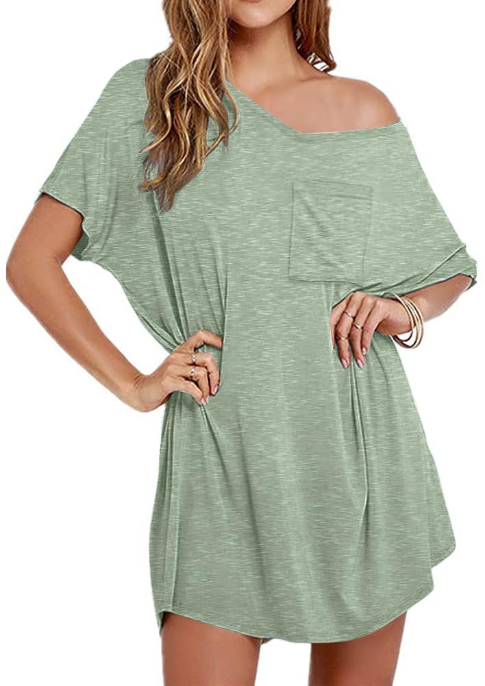 ✨Womens Boyfriend Style T-shirt Lounge Dress