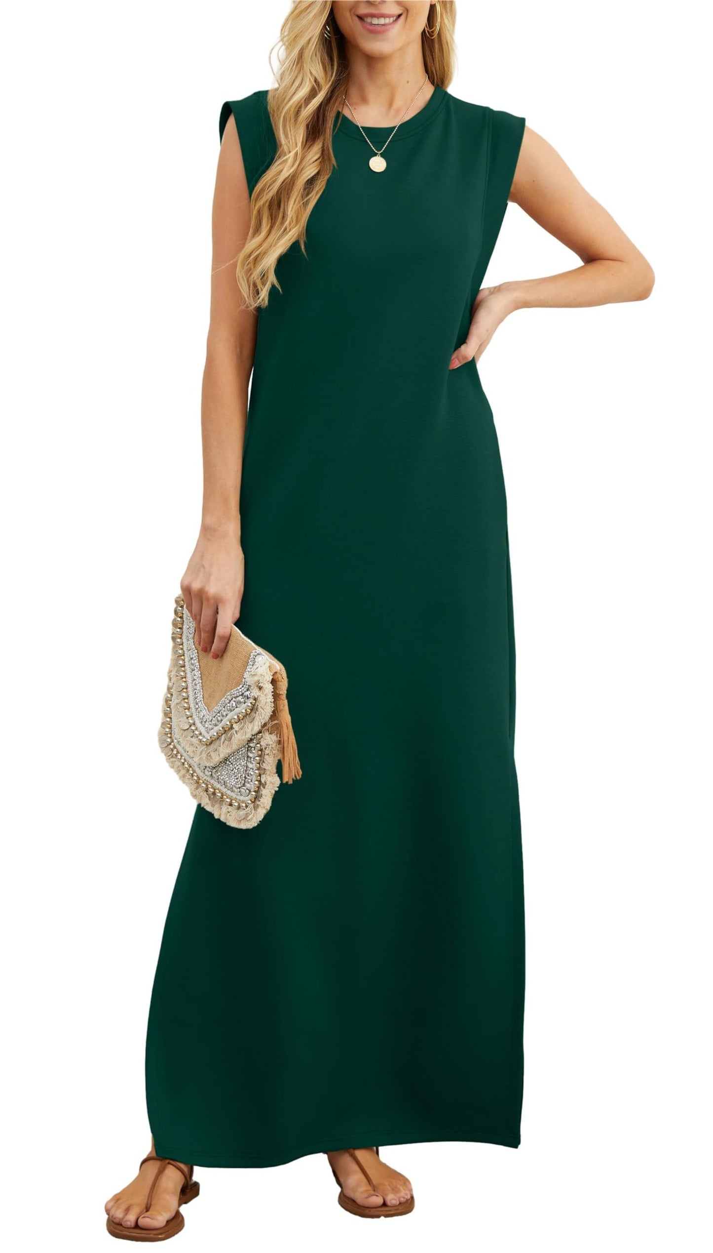 💃Women's Casual Loose Split Wrinkle-Free Maxi Dress (Buy 2 Free Shipping)
