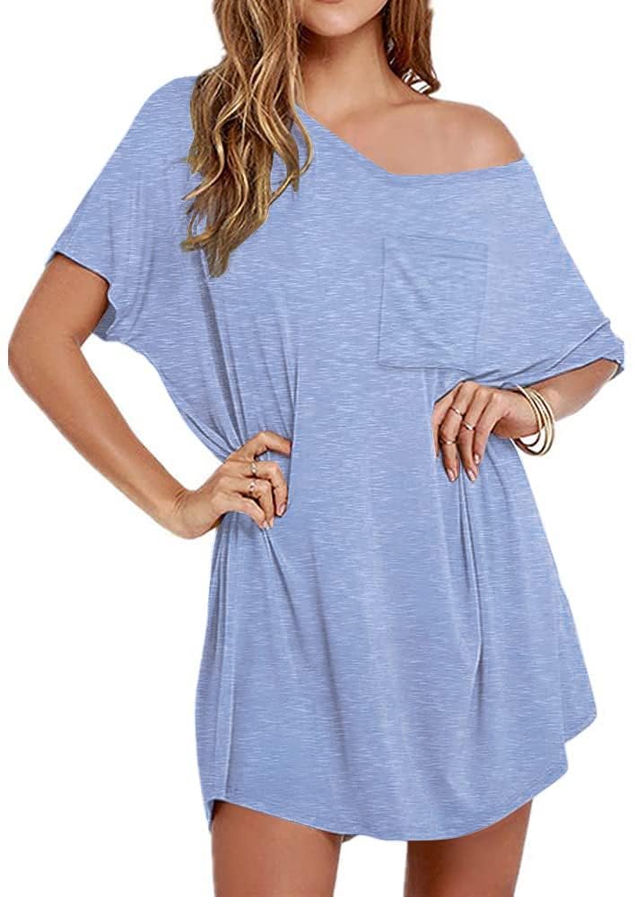 ✨Womens Boyfriend Style T-shirt Lounge Dress
