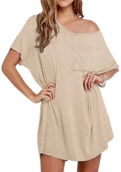 ✨Womens Boyfriend Style T-shirt Lounge Dress