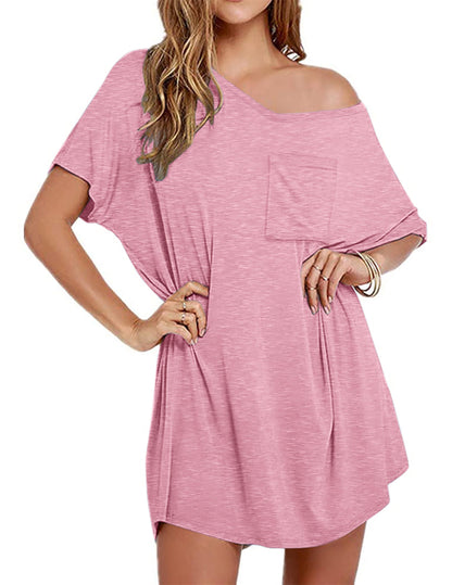 ✨Womens Boyfriend Style T-shirt Lounge Dress