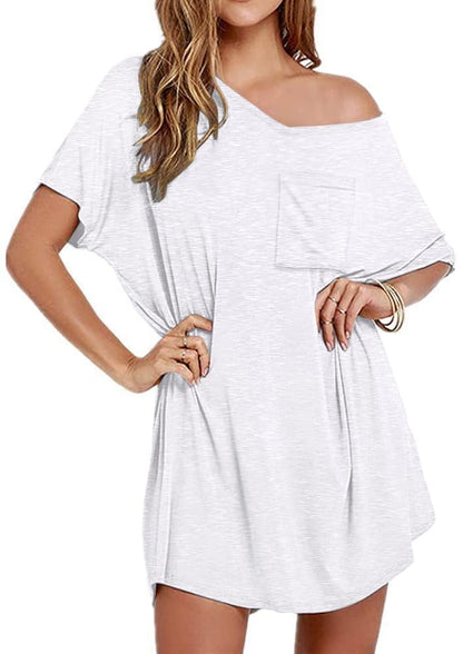 ✨Womens Boyfriend Style T-shirt Lounge Dress