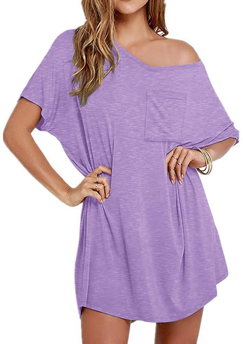 ✨Womens Boyfriend Style T-shirt Lounge Dress