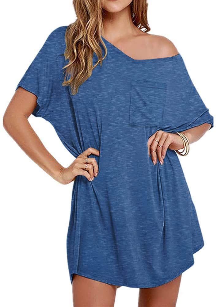 ✨Womens Boyfriend Style T-shirt Lounge Dress