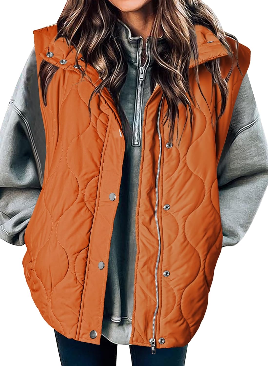 ⏰Hot Sale-Women Fall Winter Lightweight Quilted Stand Collar Sleeveless Jackets