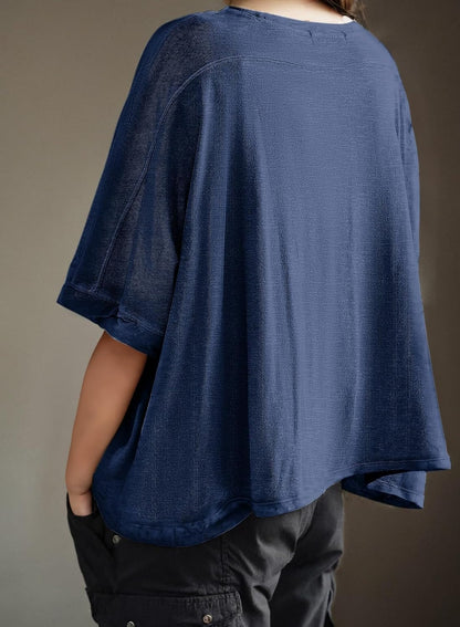 ⏰Hot Sale-Women's Summer Causal Short Sleeve Loose Basic Tees