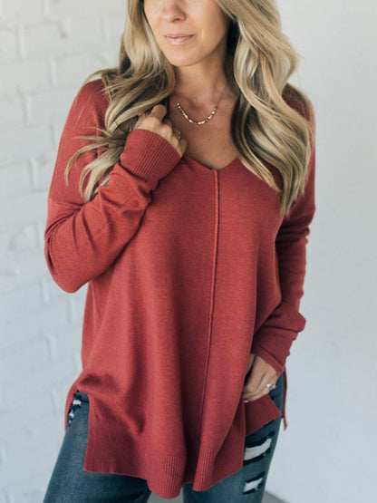 ✨So Soft Seam Front Sweater (Buy 2 Free Shipping)