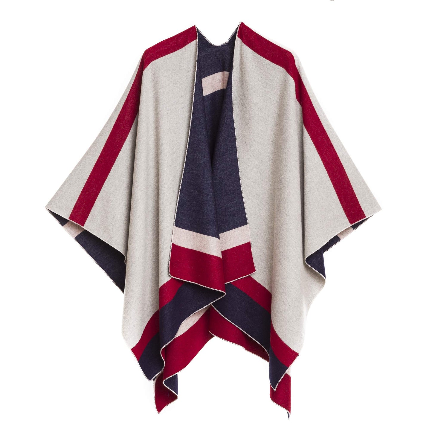 Women's Shawl Wrap Poncho Cape Cardigan Sweater Open Front