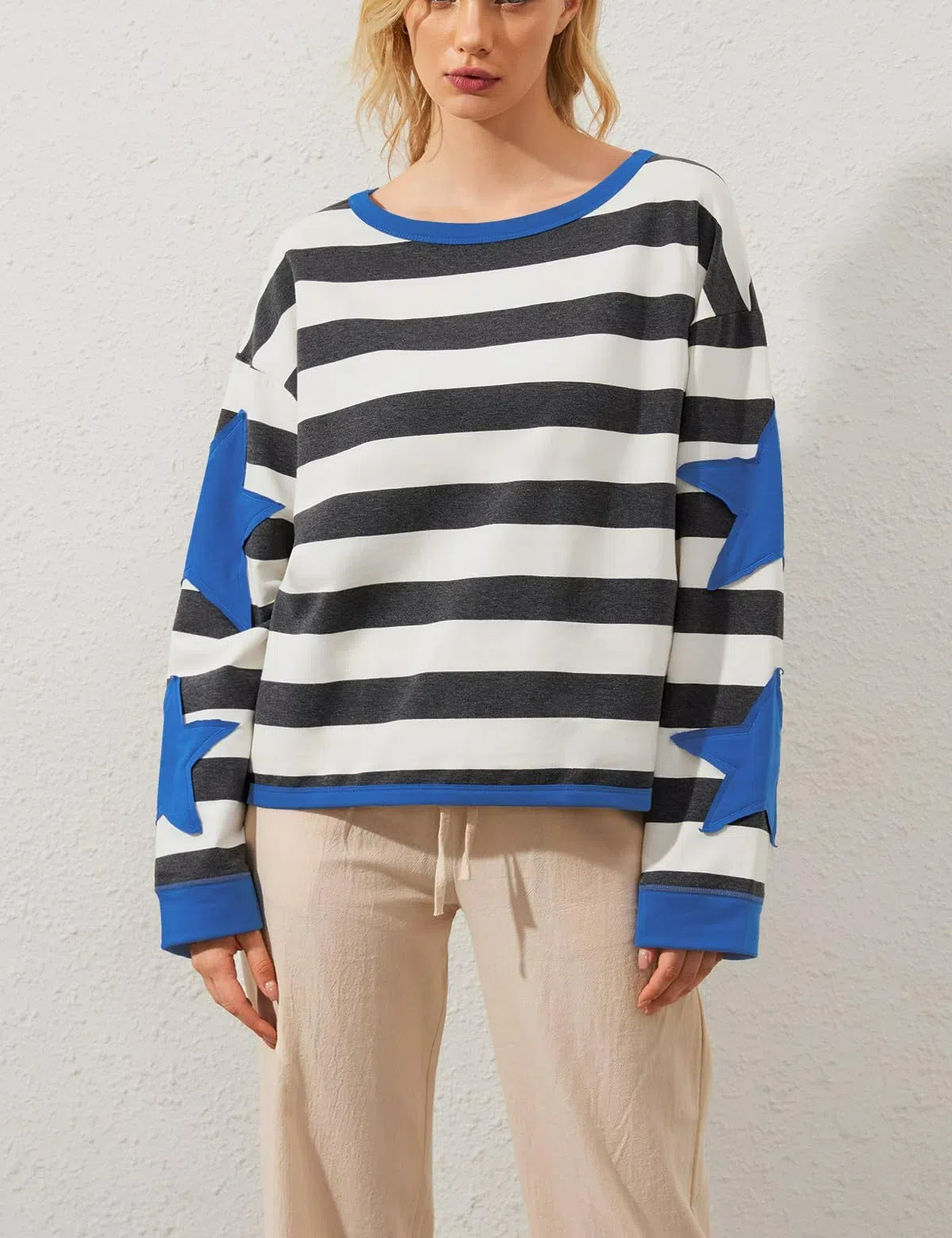 Star Graphic Oversized Sweatshirts for Women (Buy 2 Free Shipping)