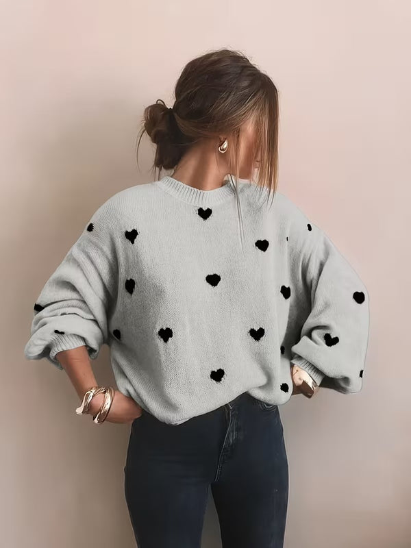 VALENTINE'S DAY SWEETHEART PRINT SWEATER