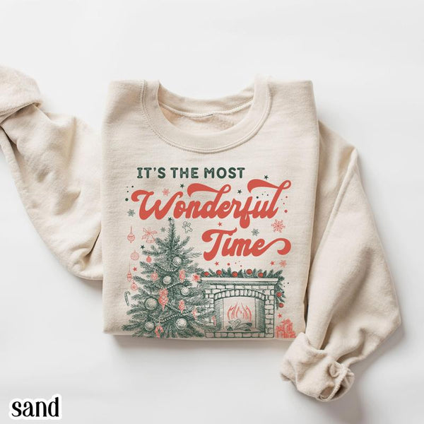 Limited time sale🔥'It’s the Most Wonderful Time of The Year' Vintage Christmas sweatshirt