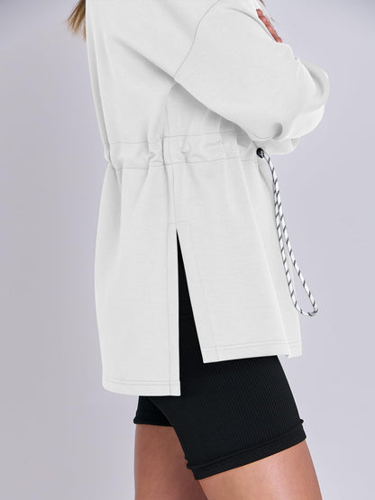 Women's Turtleneck Drawstring Waist Pullover Tops (Buy 2 Free Shipping)