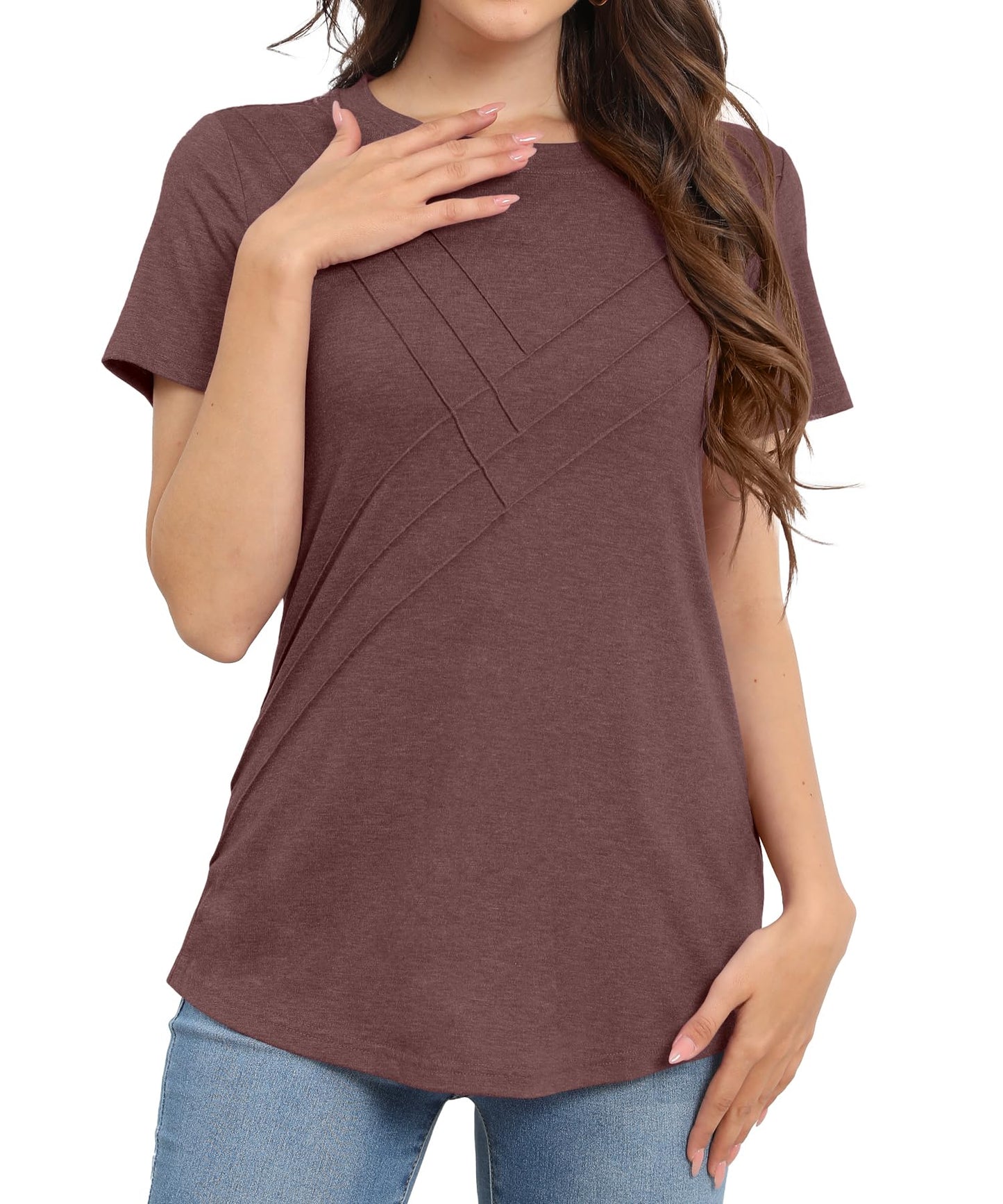 ✨Women's Pleated Short Sleeve Top