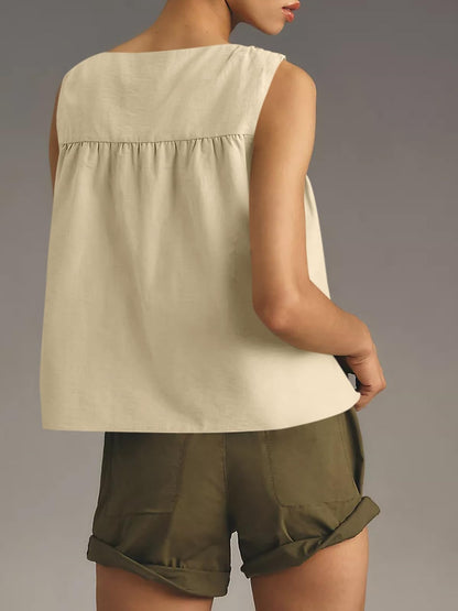 ✨Womens Peplum Babydoll Tank Tops Summer Sleeveless Loose T Shirts