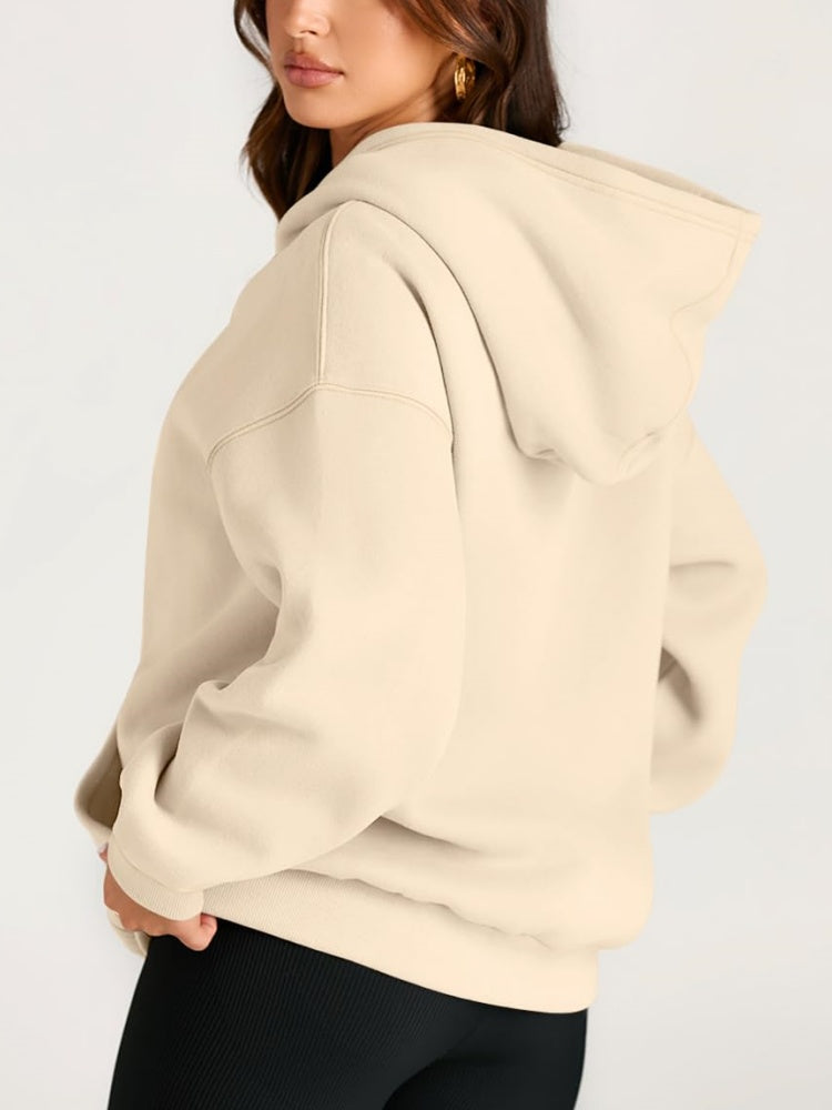 Women's Oversized Fleece Hooded Sweatshirt (Buy 2 Free Shipping)