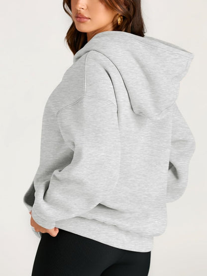 Women's Oversized Fleece Hooded Sweatshirt (Buy 2 Free Shipping)