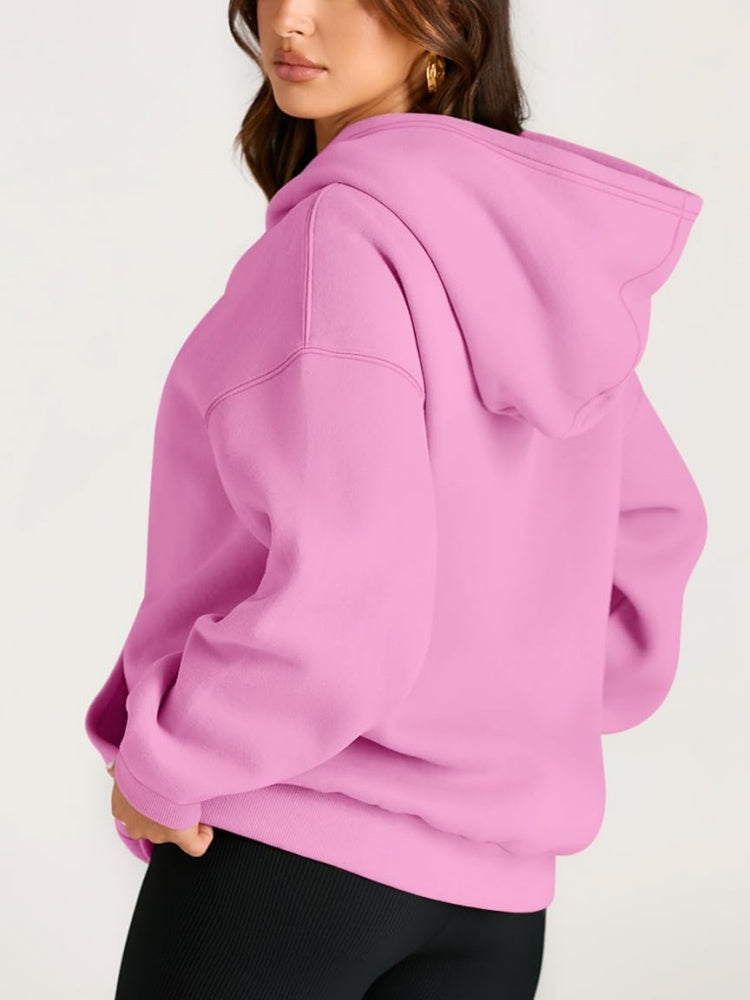 Women's Oversized Fleece Hooded Sweatshirt (Buy 2 Free Shipping)