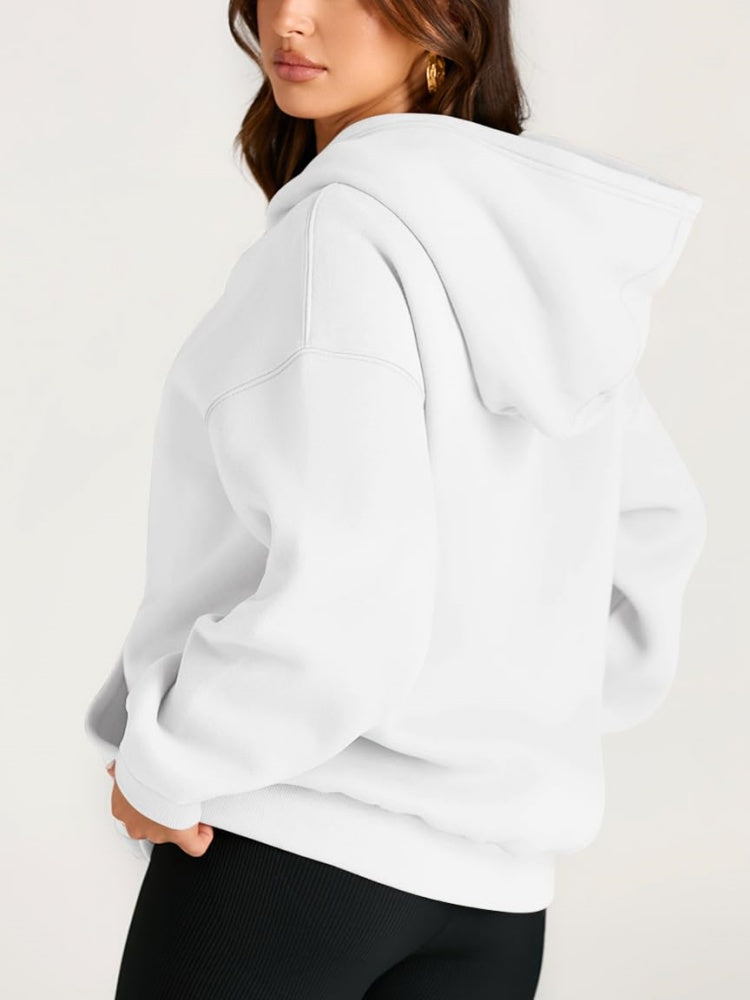 Women's Oversized Fleece Hooded Sweatshirt (Buy 2 Free Shipping)