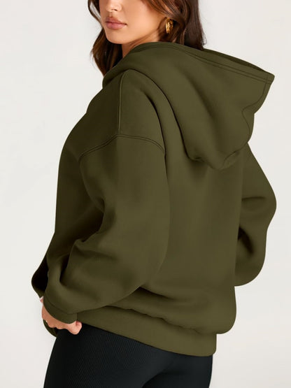 Women's Oversized Fleece Hooded Sweatshirt (Buy 2 Free Shipping)