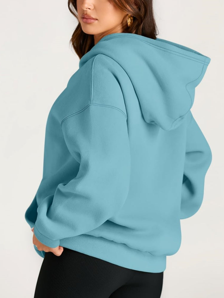 Women's Oversized Fleece Hooded Sweatshirt (Buy 2 Free Shipping)