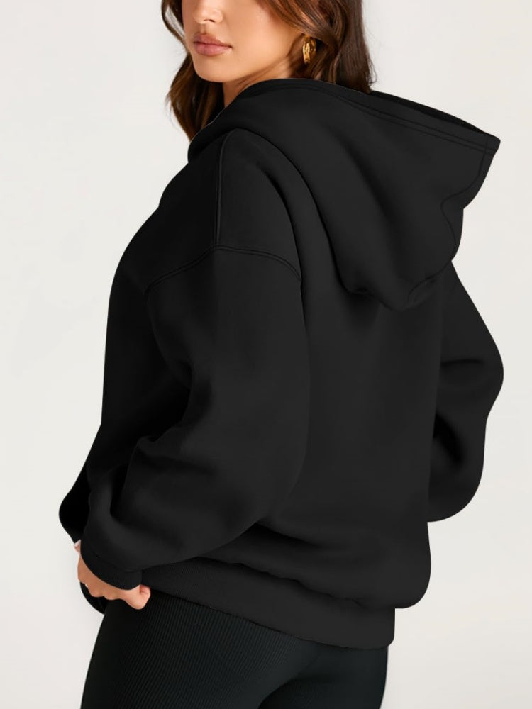 Women's Oversized Fleece Hooded Sweatshirt (Buy 2 Free Shipping)