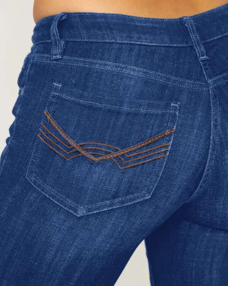 2023 Vintage Mid Waist Flare Jeans