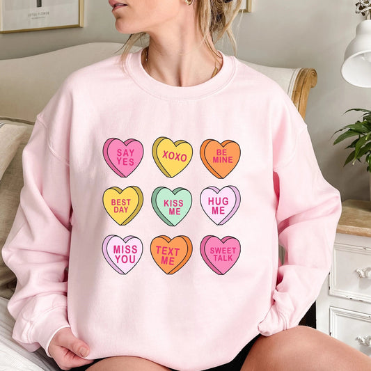 Conversation Hearts Valentine's Day Sweatshirt
